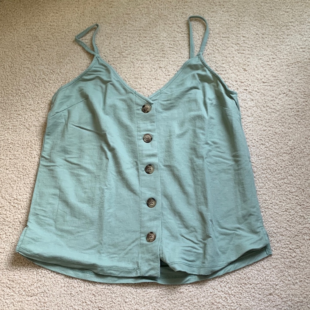Green tank top
